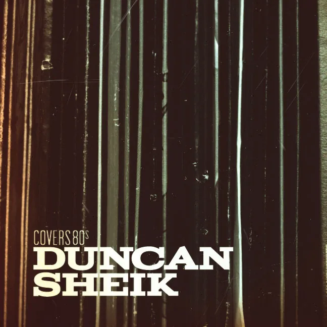 Duncan Sheik Covers 80s album art over scratched film stripes